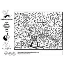 Dessin Coloriage magique (Coloriage numéroté) #126283 à colorier pour petits et grands