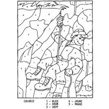 Dessin Coloriage par numéros (Coloriage numéroté) #125495 à colorier pour petits et grands