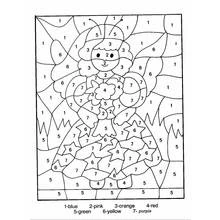Dessin Coloriage par numéros (Coloriage numéroté) #125506 à colorier pour petits et grands