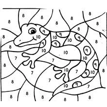 Illustration au trait Coloriage par numéros (Coloriage numéroté) #125507 prête à colorier