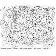 Dessin Coloriage par numéros (Coloriage numéroté) #125578 à colorier pour petits et grands