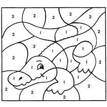 Coloriage Coloriage par numéros (Coloriage numéroté) #125588 à imprimer et colorier