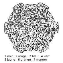Dessin à colorier Coloriage par numéros (Coloriage numéroté) #125615, gratuit à imprimer