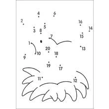 Coloriage Oisillon dans un nid pointu