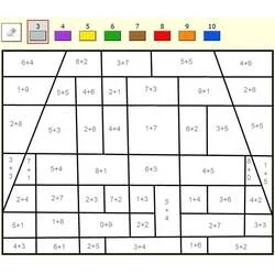 Coloriage gratuit Magique Addition (Coloriage numéroté) #182634 à colorier aux crayons