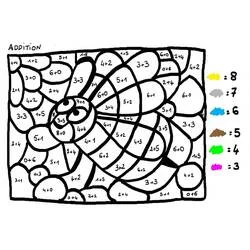 Joli coloriage Magique Addition (Coloriage numéroté) #182658, prêt à imprimer