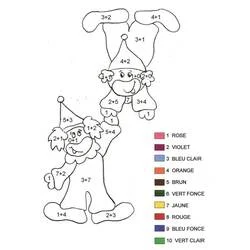 Page de coloriage Magique Addition (Coloriage numéroté) #182659, gratuite à imprimer