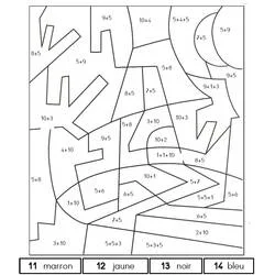 Coloriage Magique CP (Coloriage numéroté) #178290, dessin gratuit prêt à imprimer