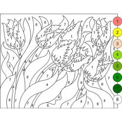 Coloriage Magique Difficile #216661 à imprimer et colorier Coloriage Magique Difficile #216661 à imprimer et colorier