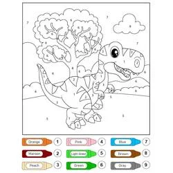 Magique Dinosaure - Coloriages gratuits à imprimer