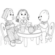 Andy Pandy - Coloriages gratuits à imprimer