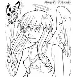Coloriage Angels Friends #198242 à imprimer et colorier
