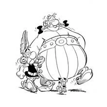 Coloriage Asterix et Obelix en balade avec Idefix Coloriage Asterix et Obelix en balade avec Idefix