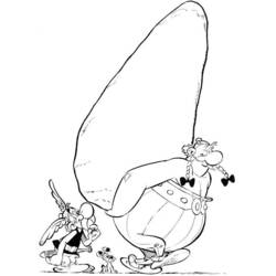 Coloriage Obelix portant un énorme menhir avec Asterix et Idefix Coloriage Obelix portant un énorme menhir avec Asterix et Idefix