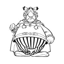 Coloriage Obelix debout avec son menhir Coloriage Obelix debout avec son menhir