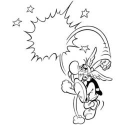 Coloriage Asterix donnant un puissant coup de poing Coloriage Asterix donnant un puissant coup de poing