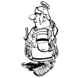 Coloriage Centurion romain en armure Coloriage Centurion romain en armure
