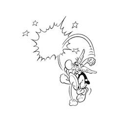 Coloriage Astérix donnant un coup de poing explosif Coloriage Astérix donnant un coup de poing explosif