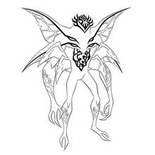 Coloriage Big Chill l'alien aux grandes ailes Coloriage Big Chill l'alien aux grandes ailes