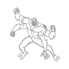 Coloriage Fourarms en position de combat Coloriage Fourarms en position de combat
