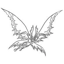 Coloriage Big Chill volant avec ses ailes déployées Coloriage Big Chill volant avec ses ailes déployées