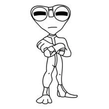 Coloriage Ben 10 Matière Grise debout Coloriage Ben 10 Matière Grise debout