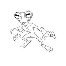 Coloriage Le Tetard gris accroupi en position d'alerte Coloriage Le Tetard gris accroupi en position d'alerte