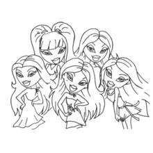 Bratz - Coloriages gratuits à imprimer