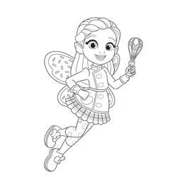 Coloriage Butterbean en vol avec un fouet