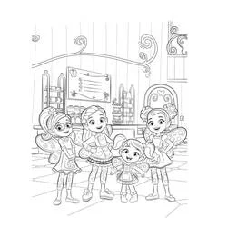 Coloriage Butter Beans Cafe Enchante réunies dans la boulangerie