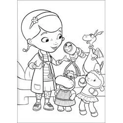 Docteur La Peluche (Doc McStuffins) - Coloriages gratuits à imprimer