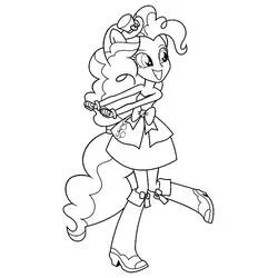 Coloriage Pinkie Pie dans une pose joyeuse