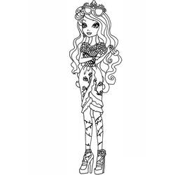 Coloriage Briar Beauty en robe fleurie