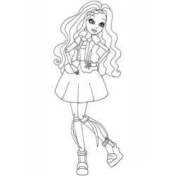 Coloriage Cedar Wood en pose élégante