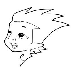 Coloriage Petit Dragon vu de profil