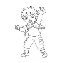 Go Diego! - Coloriages gratuits à imprimer