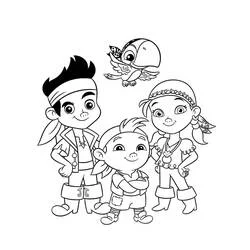 Jake et les Pirates - Coloriages gratuits à imprimer
