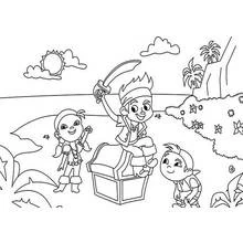 Jake et les Pirates du Pays imaginaire - Coloriages gratuits à imprimer