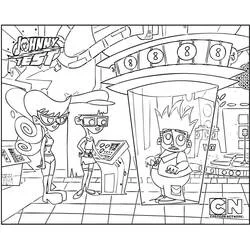 Coloriage Johnny Test #203283 à imprimer et colorier