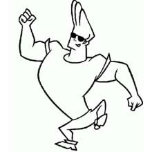 Johny Bravo - Coloriages gratuits à imprimer