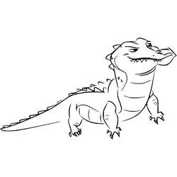 Coloriage Makuu le crocodile debout fièrement