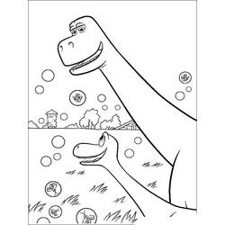 Coloriage Le Voyage d'Arlo et son père