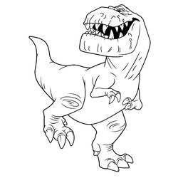 Coloriage Butch montrant ses dents pointues