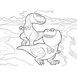 Coloriage Ramsey et Nash marchant ensemble