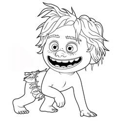 Coloriage Spot souriant à quatre pattes