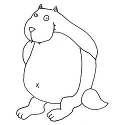 Coloriage Loup Auzou debout avec un gros ventre rond Coloriage Loup Auzou debout avec un gros ventre rond