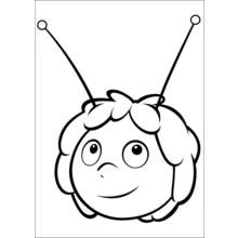 Coloriage Maya l'abeille souriante