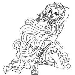 Coloriage Catty Noir dans une pose ludique
