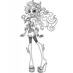 Coloriage Lagoona Blue en pose debout