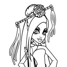 Coloriage Jinafire Long à la coiffure élégante